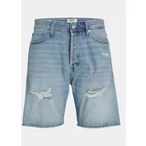 Jack & Jones Jeans kratke hlače Jjitony 12252653 Modra Loose Fit