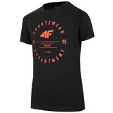 4f Majice s kratkimi rokavi JTSM003 Črna | Shoptok.si