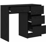  Stol s ladicama Crni hrast 90 x 37.5 x 75 cm Konstruirano drvo | Eponuda.com