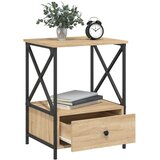  Noćni ormarići 2 kom boja hrasta 50x41x65 cm konstruirano drvo | shoptok.hr