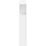  LED uzglavlje bijelo 160 x 18,5 x 103,5 cm konstruirano drvo | Shoptok.si