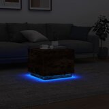Ormarić za uzglavlje LED boja dimljenog hrasta 50x50x40 cm | Eponuda.com