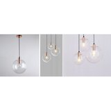 Toolight staklena stropna svjetiljka lassi rose gold 25 cm | shoptok.hr