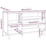  za cipele boja hrasta 102x36x60 cm konstruirano drvo | shoptok.hr