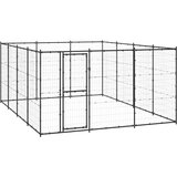 vidaXL zunanji pasji boks jeklo 14,52 m² | Shoptok.si