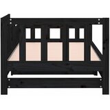  Dnevni ležaj na izvlačenje crni 90x190 cm masivna borovina | shoptok.hr