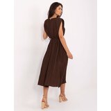 Italy Moda Dress-MI-SK-A2576.86-dark brown | Shoptok.si