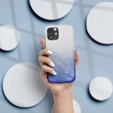  ovitek z bleščicami Bling 2v1 za Samsung Galaxy A03s A037 - srebrno modre | Shoptok.si