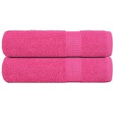 vidaXL Ručnici za kupanje FROGN 2 kom. Roza 100x150 cm 360 g/m² - Ružičasta 100 x 150 cm 2 | shoptok.hr