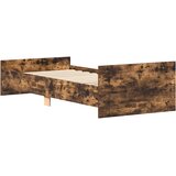  Okvir kreveta bez madraca dimljena boja hrasta 75x190 cm drveni | shoptok.hr