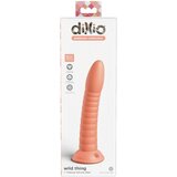 DILLIO Wild Thing - užljebljeni dildo (19 cm) - narančasta | shoptok.hr