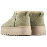 primohurt Dark green women's snow boots with a thick sole, warm winter women's shoes | shoptok.hr