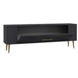 Hanah home TV polica Retrol1 Anthracite Gold