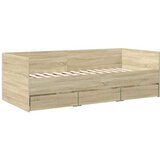  Dnevni krevet s ladicama bez madraca boja hrasta 90x190 cm | shoptok.hr