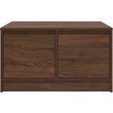 vidaXL Kavna mizica s predali rjav hrast 70,5x70x40 cm | Shoptok.si