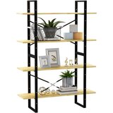 vidaXL ormarić za knjige s 4 razine 100 x 30 x 140 cm masivna borovina | shoptok.hr