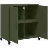 vidaXL Komoda maslinastozelena 68,5 x 39 x 72 cm hladno valjani čelik | shoptok.hr