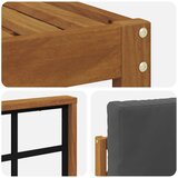  Set vanjskih sofa 8 kom. Prirodna i antracit | shoptok.hr