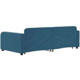  Dnevni krevet na razvlačenje plavi 100 x 200 cm baršunasti | shoptok.hr