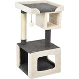 Costway Praskalnik za mačke Dvonadstropni stolp Mačja hiša Lair 42 x 42 x 80 cm, (5000110632) | Shoptok.si