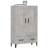  Visoka komoda siva boja betona 70x31x115 cm konstruirano drvo | shoptok.hr