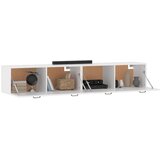  Zidni ormarići 2 kom bijeli 100x36,5x35 cm konstruirano drvo | Shoptok.si