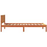  Krevetna konstrukcija Smeđa 75 x 190 cm Čvrsto borovo drvo | shoptok.hr