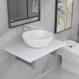 Maison Chic Dvodelni komplet kopalniškega pohištva - Kopalniški sestavi iz keramike bel, (21787250) | Shoptok.si