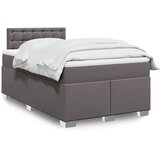  s oprugama i madracem sivi 120x190 cm od umjetne kože | shoptok.hr