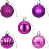  Set božićnih kuglica 100 kom. Lila 4 cm Polistiren | shoptok.hr
