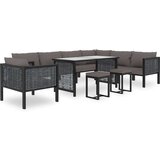 vidaXL Modularna kutna sofa od poliratana s lijevim naslonom antracit | shoptok.hr
