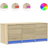  ormarić s LED svjetlima boja hrasta 97x34x40 cm drveni | shoptok.hr