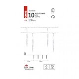 Emos led božična girlanda – 10x ledena sveča, 1,35 m, 2x aa, notranja, hladna bela, časovnik DCGC01 | Shoptok.si
