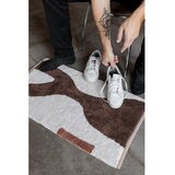 Mette Ditmer Denmark Bijeli/smeđi periv pamučan tepih 50x80 cm Figura – | shoptok.hr
