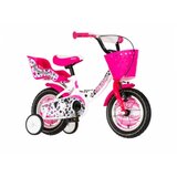 Visitor Bicikl dalmatian 12" roze beli | ePonuda.com