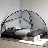 vidaXL Komarnik Mongolia s vratima 220 mrežasti crni 200x180x135 cm | shoptok.hr