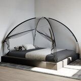 vidaXL Komarnik mongolski z vrati 220 mreža črna 200x180x135 cm | Shoptok.si