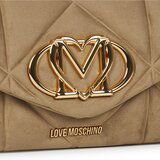 Love Moschino EMBOSSED Q SUEDE Bež Cijene