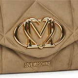 Torbe za čez ramo EMBOSSED Q SUEDE Bež