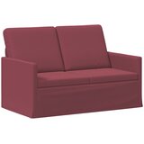  Kauč za dvoje Vinska crvena 130 x 81 x 82 cm Tkanina Slike