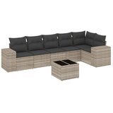 7-dijelni set vrtnih sofa svjetlosivi od poliratana | shoptok.hr
