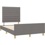  Okvir za krevet s uzglavljem tamnosivi 120x200 cm od tkanine | shoptok.hr