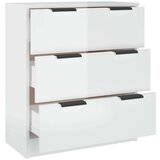 Komoda sjajna bijela 60x30x70 cm od konstruiranog drva | shoptok.hr