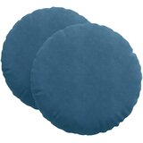  Jastučići za sjedenje 2 pcs Plava Ø 80 x 29 cm Baršun | Eponuda.ba