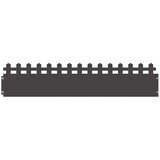 vidaXL Robniki za trato 30 pcs Črna 103 x 0,05 x 22 cm Jeklo, (5000110848) | Shoptok.si