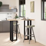  Noge za barski stol T-oblika 2 kom Crne 50x35x(110-111) cm Čelik | Eponuda.com
