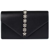 Shelvt Black clutch bag with decorative crystals | Shoptok.si