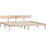  Posteljni okvir iz trdne borovine 200x200 cm, (20645328) | Shoptok.si