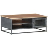  Stolić za kavu sivi 90 x 50 x 35 cm od masivnog bagremovog drva Cijene