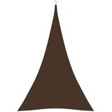 vidaXL Senčno jadro oksford blago trikotno 5x6x6 m rjavo, (20729524) | Shoptok.si